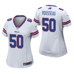Ｗomen Nike Buffalo Bills Gregory Rousseau 50 Ｗhite Vapor Limited Jersey