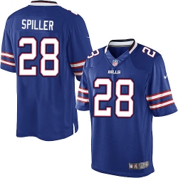 C.J. Spiller Youth Jersey - Stitched Limited Nike Buffalo Bills #28 Blue Jersey