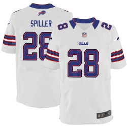 C.J. Spiller Youth White Elite Jersey - Stitched Nike Buffalo Bills #28 Jersey