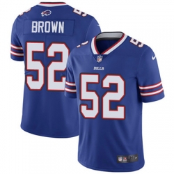 Youth Nike Bills #52 Preston Brown Royal Blue Team Color Stitched NFL Vapor Untouchable Limited Jersey