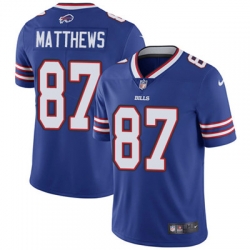 Youth Nike Bills #87 Jordan Matthews Royal Blue Team Color Stitched NFL Vapor Untouchable Limited Jersey