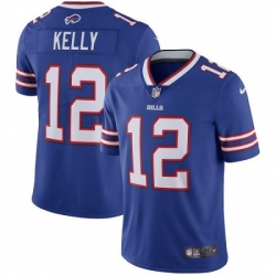 Youth Nike Buffalo Bills 12 Jim Kelly Royal Blue Team Color Vapor Untouchable Limited Player NFL Jersey