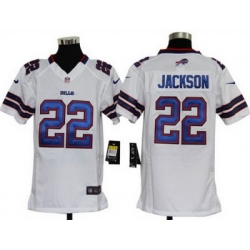 Youth Nike Buffalo Bills 22# Jackson White Nike NFL Jerseys