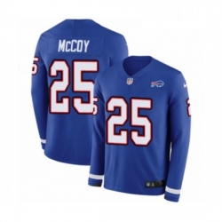 Youth Nike Buffalo Bills 25 LeSean McCoy Limited Royal Blue Therma Long Sleeve NFL Jersey