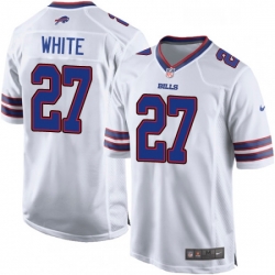 Youth Nike Buffalo Bills 27 TreDavious White Game White NFL Jersey