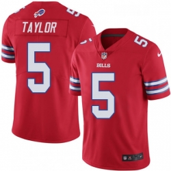 Youth Nike Buffalo Bills 5 Tyrod Taylor Elite Red Rush Vapor Untouchable NFL Jersey