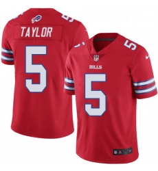 Youth Nike Buffalo Bills 5 Tyrod Taylor Limited Red Rush Vapor Untouchable NFL Jersey