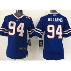 Youth Nike Buffalo Bills 94 Mario Williams Royal Blue Team Color Stitched NFL Jersey