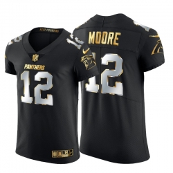 Carolina Panthers 12 DJ Moore Men Nike Black Edition Vapor Untouchable Elite NFL Jersey