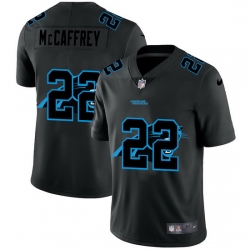 Carolina Panthers 22 Christian McCaffrey Men Nike Team Logo Dual Overlap Limited NFL Jersey Black