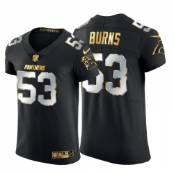 Carolina Panthers 53 Brian Burns Men Nike Black Edition Vapor Untouchable Elite NFL Jersey