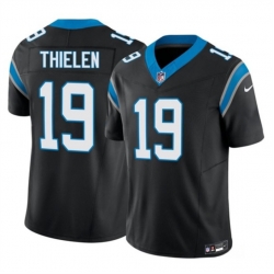 Men Carolina Panthers 19 Adam Thielen Black 2023 F U S E  Vapor Untouchable Stitched Football Jersey