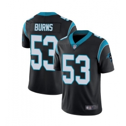 Men Carolina Panthers 53 Brian Burns Black Vapor Untouchable Limited Stitched Jersey