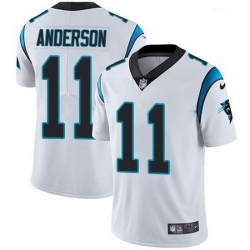 Men Nike Carolina Panthers 11 Robby Anderson White Stitched NFL Vapor Untouchable Limited Jersey