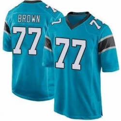 Men Nike Carolina Panthers Deonte Brown 77 Vapor Limited Jersey