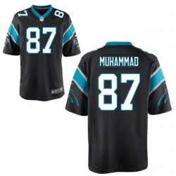 Men Nike Carolina Panthers Muhsin Muhammad 87 Black Vapor Limited Jersey