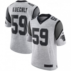 Mens Nike Carolina Panthers 59 Luke Kuechly Limited Gray Gridiron II NFL Jersey