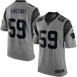 Mens Nike Carolina Panthers 59 Luke Kuechly Limited Gray Gridiron NFL Jersey