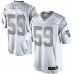 Mens Nike Carolina Panthers 59 Luke Kuechly Limited White Platinum NFL Jersey