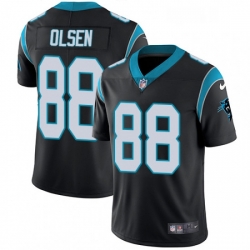 Mens Nike Carolina Panthers 88 Greg Olsen Black Team Color Vapor Untouchable Limited Player NFL Jersey