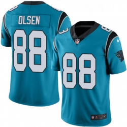 Mens Nike Carolina Panthers 88 Greg Olsen Limited Blue Rush Vapor Untouchable NFL Jersey