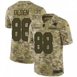 Mens Nike Carolina Panthers 88 Greg Olsen Limited Camo 2018 Salute to Service NFL Jersey