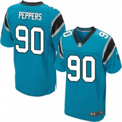 Mens Nike Carolina Panthers 90 Julius Peppers Elite Blue Alternate NFL Jersey