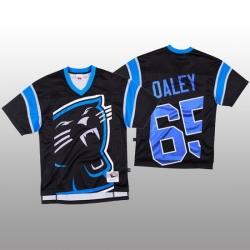 NFL Carolina Panthers 65 Dennis Daley Black Men Mitchell  26 Nell Big Face Fashion Limited NFL Jersey