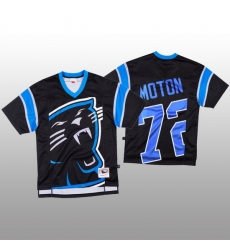 NFL Carolina Panthers 72 Taylor Moton Black Men Mitchell  26 Nell Big Face Fashion Limited NFL Jersey
