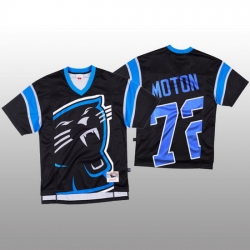 NFL Carolina Panthers 72 Taylor Moton Black Men Mitchell  26 Nell Big Face Fashion Limited NFL Jersey