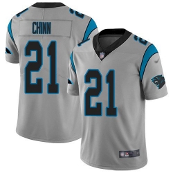 Nike Carolina Panthers 21 Jeremy Chinn Silver Men Stitched NFL Limited Inverted Legend Jersey