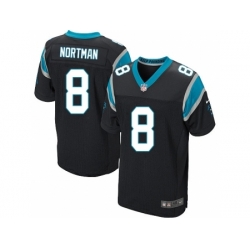 Nike Carolina Panthers 8 Brad Nortman Black Elite NFL Jersey