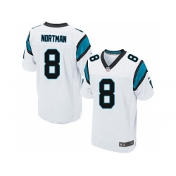 Nike Carolina Panthers 8 Brad Nortman White Elite NFL Jersey