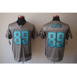 Nike Carolina Panthers 89 Steve Smith Grey Elite Shadow NFL Jersey