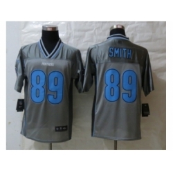 Nike Carolina Panthers 89 Steve Smith Grey Elite Vapor NFL Jersey