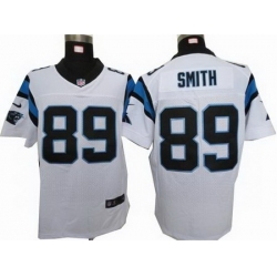 Nike Carolina Panthers 89 Steve Smith white Elite NFL Jersey