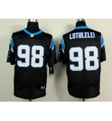Nike Carolina Panthers 98 Star Lotulelei black Elite NFL Jersey