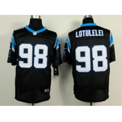 Nike Carolina Panthers 98 Star Lotulelei black Elite NFL Jersey