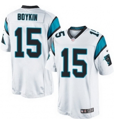 Nike Panthers #15 Jarrett Boykin White Team Color Mens Stitched NFL Elite Jersey