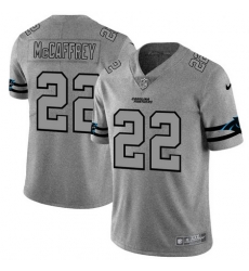 Nike Panthers 22 Christian McCaffrey 2019 Gray Gridiron Gray Vapor Untouchable Limited Jersey