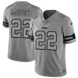 Nike Panthers 22 Christian McCaffrey 2019 Gray Gridiron Gray Vapor Untouchable Limited Jersey