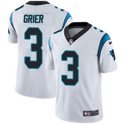 Nike Panthers 3 Will Grier White Men Stitched NFL Vapor Untouchable Limited Jersey