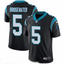 Nike Panthers 5 Teddy Bridgewater Black Team Color Men Stitched NFL Vapor Untouchable Limited Jersey