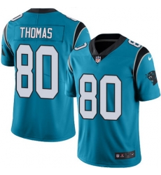 Nike Panthers #80 Ian Thomas Blue Alternate Mens Stitched NFL Vapor Untouchable Limited Jersey