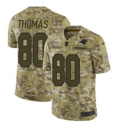 Nike Panthers #80 Ian Thomas Camo Mens Stitched NFL Limited 2018 Salute To Service Jersey