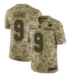 Nike Panthers #9 Graham Gano Camo Mens Stitched NFL Limited 2018 Salute To Service Jersey