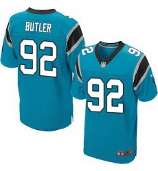 Nike Panthers #92 Vernon Butler Blue Alternate Mens Stitched NFL Elite Jersey