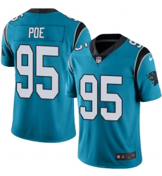 Nike Panthers #95 Dontari Poe Blue Alternate Mens Stitched NFL Vapor Untouchable Limited Jersey