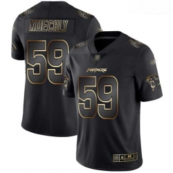 Panthers 59 Luke Kuechly Black Gold Men Stitched Football Vapor Untouchable Limited Jersey