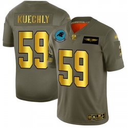 Panthers 59 Luke Kuechly Camo Gold Men Stitched Football Limited 2019 Salute To Service Jersey